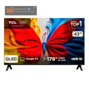 Smart Tv Tcl 43 Polegadas 43s5k Fhd Qled Hdr10 Google Tv - Imagem 1