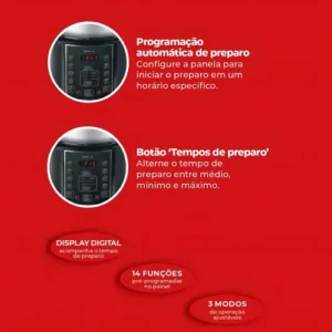 Panela De Pressão Elétrica 5 Litros Kian Ppe-101 Cor Inox - Imagem 6
