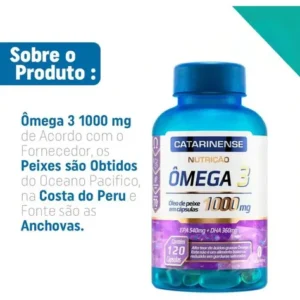 Ômega 3 1000mg 120 Caps 100% Original - Catarinense Pharma - Imagem 3