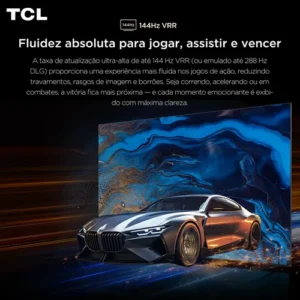 Smart TV TCL 85 Polegadas QLED 4K P8L WiFi Bluetooth Google TV HDR10+ 144 Hz VRR 85P8L - Imagem 2