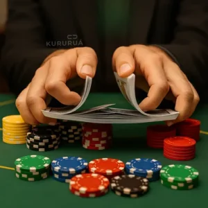 Kit Jogo De Poker Texas Semi Profissional Completo 200 Fichas Numeradas Campeonato Marca Kururuá - Imagem 9