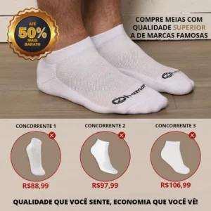 Kit 10 Pares Meias Zhamaro Algodão Cano Curto Atoalhada - Imagem 7