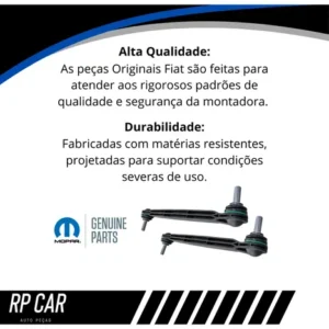 Par Bieleta Suspensão Original Fiat Toro Renegade Compass - Imagem 3
