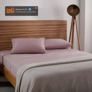 Jogo De Cama Casal Buddemeyer Cotton Essential Cor Rosa-004 - Imagem 1