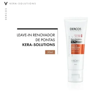 Leave-in Renovador de Pontas para Cabelos Danificados, Antifrizz e Proteção Térmica, Dercos Kera Solutions, Vichy, 50ml - Imagem 2