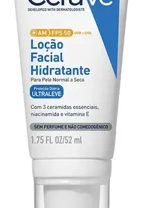 Cerave Loção Facial Hidratante Com Proteção Solar Fps50 52ml - Imagem 1