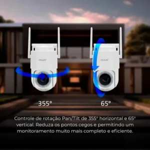Câmera de segurança Externa Wifi Dome Lite Prova da Água Resistente Ip66 Ekaza Branco - Imagem 5