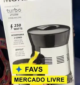 Extrator de Sucos E-10 Turbo Premium Com Potência De 250W Cor Preto e Inox Mondial - Imagem 2