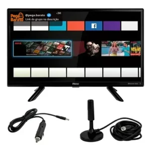 Tv Smart Digital 12v 24 Pol 12 Volts Para Caminhão + Antena - Imagem 1