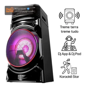 Torre de Som LG XBOOM RNC5 Bluetooth, Som Potente, Função DJ, Iluminação LED e Party Mode - Imagem 1