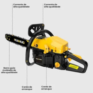 Motosserra A Gasolina Profissional-20/22/24in Cilindrada52cc - Imagem 2