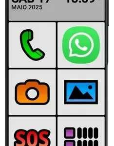 Smartphone Do Idoso Samsung Galaxy 128gb Ícones Grandes - Imagem 4