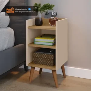 Criado Mudor P/ Cama Box Compacto C/ Prateleira Max - Imagem 1