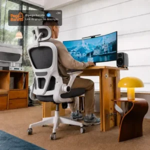 Cadeira Escritório Ergonômica Mesh Ajustável Sup.lombar Nr17 - Imagem 1
