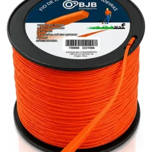 Bobina Fio Nylon Roçadeira 3mm Quadrado 2kg Resistente - BJB equipamentos - Imagem 1