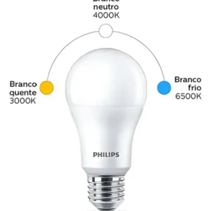 Kit 10 Lampada Led Bulbo Philips 9w Branco Quente 3000k E27 100/240v - Imagem 11