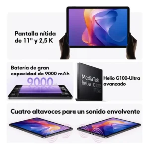 Tablet Xaiomi Redmi Pad 2 11'' 256gb 8 Ram Wi-fi Cor Cinza G Cor Cinza - Imagem 3