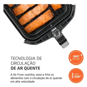Fritadeira elétrica sem óleo Mondial Cozinha AFN-50 5L preta e inox - Imagem 6