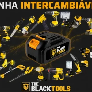 Parafusadeira E Furadeira Impacto The Black Tools Tb-21pw 3/8 Cor Amarelo Frequência 50/60 Hz - Imagem 11