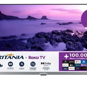 Smart Tv 32 Britânia Led Roku Tv Dolby Audio Hd B32cra - Imagem 1