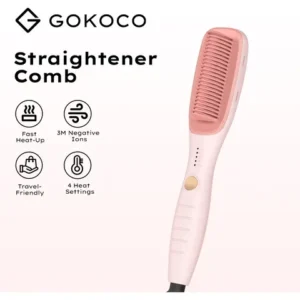 Escova Alisadora Gd039 Gokoco Ptc 3 Million Negative Ions - Imagem 3