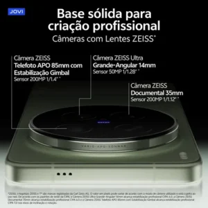 Smartphone JOVI X300 Ultra com Kit para Fotografia Profissional 5G Câmera 200MP ZEISS 512GB 16GB Bateria 6600mAh Processador Snapdragon 8 Elite Gen 5 e Carregador 100W - Verde Sálvia - Imagem 5