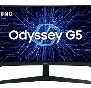 Monitor Gamer Curvo Samsung Odyssey 34" G5 165 Hz 1ms Ultrawide Preto - Imagem 1