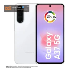Celular Samsung Galaxy A37 5g 256gb, 8gb Ram, Câmera 50mp Branco - Imagem 1