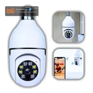Câmera Lâmpada B-MAX Wifi 360º Infravermelho IP44 1080p Segurança - Imagem 1