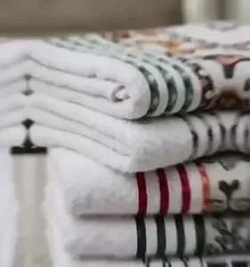 Pano de Prato Atoalhado Atacado Laune Gourmet Kit com 5 peças cor Branco Desenho Sortidos Laune Haus - Imagem 2