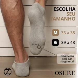 Kit 10 Pares Meias Zhamaro Algodão Cano Curto Atoalhada - Imagem 12