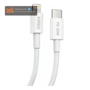 Cabo Carregador Usb-c Lightning Pd 30w Kaidi Para Iphone - Imagem 1