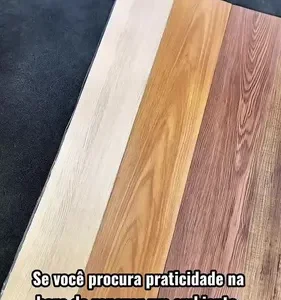 Piso Vinílico Autocolante Madeira Cores Kit 12 Placas Régua - Imagem 3