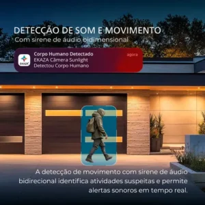 Câmera de segurança Externa Wifi Dome Lite Prova da Água Resistente Ip66 Ekaza Branco - Imagem 7