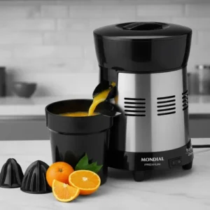 Extrator de Sucos E-10 Turbo Premium Com Potência De 250W Cor Preto e Inox Mondial - Imagem 10