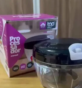 Mini Processador E Triturador De Alimentos Alho Cebola 500ml - Imagem 16