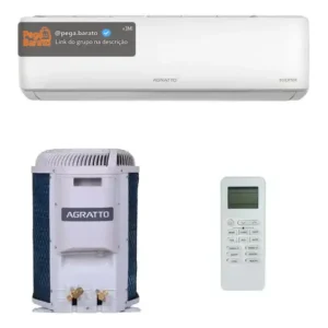 Ar Condicionado Split Hi Wall Agratto Zen Top Inverter 12.000 Btus Frio R-32 - Imagem 1