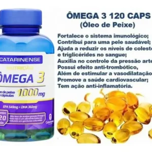 Ômega 3 1000mg 120 Caps 100% Original - Catarinense Pharma - Imagem 2