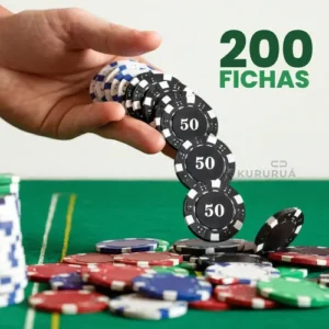 Kit Jogo De Poker Texas Semi Profissional Completo 200 Fichas Numeradas Campeonato Marca Kururuá - Imagem 3