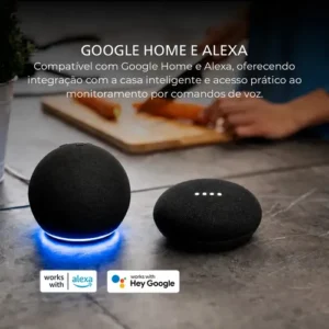 Câmera de segurança Externa Wifi Dome Lite Prova da Água Resistente Ip66 Ekaza Branco - Imagem 6