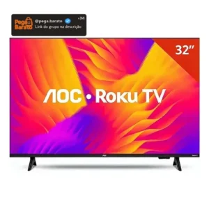 Smart Tv Aoc 32'' Led Roku Hd Wi-fi Quad Core 32s5155 Bivolt - Imagem 1