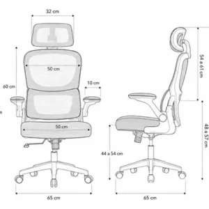 Cadeira Escritório Ergonômica Mesh Ajustável Sup.lombar Nr17 - Imagem 3
